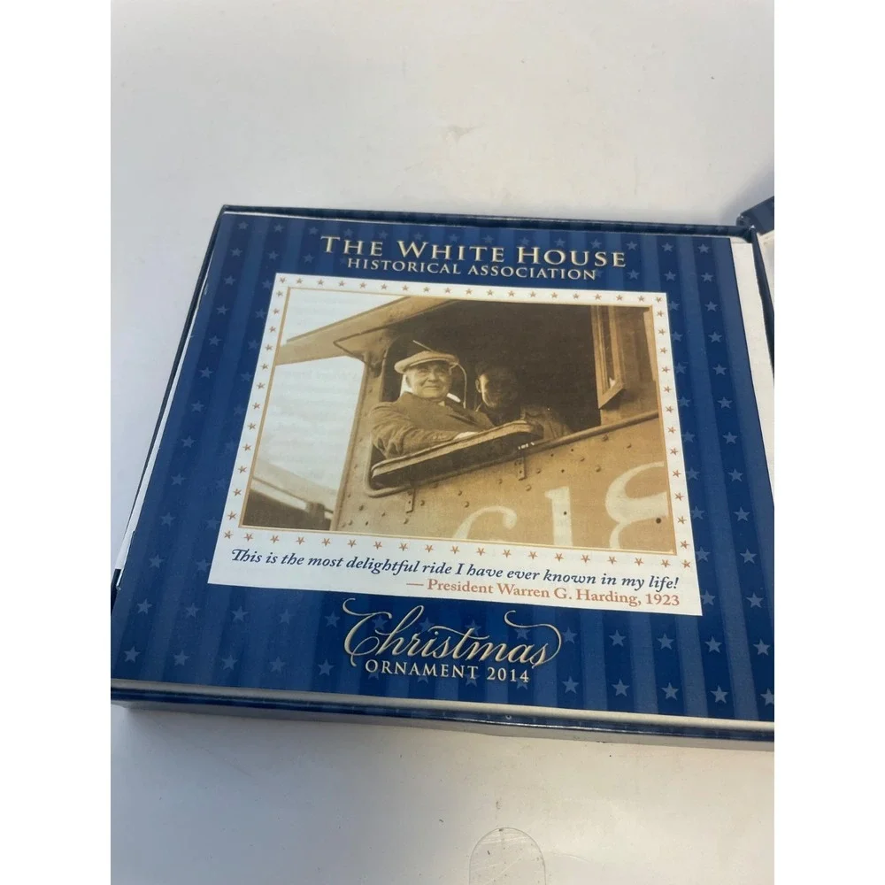 The White House Historical Association Christmas Ornament 2014 Harding Trains